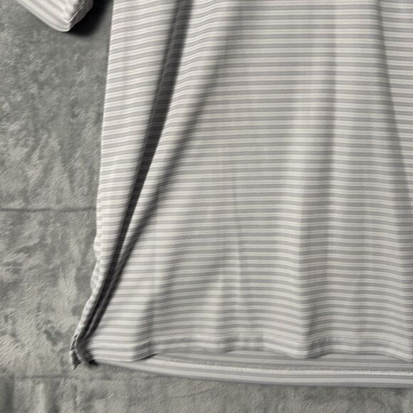 Greg Norman Gray Striped Short Sleeve Golf Polo Size XL - Picture 5 of 8